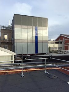 Modern building facade with Alucobond composite panels