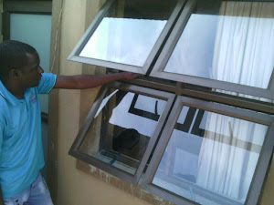 Professional aluminium window installation by Alucobond Ghana in a residential property in Ghana