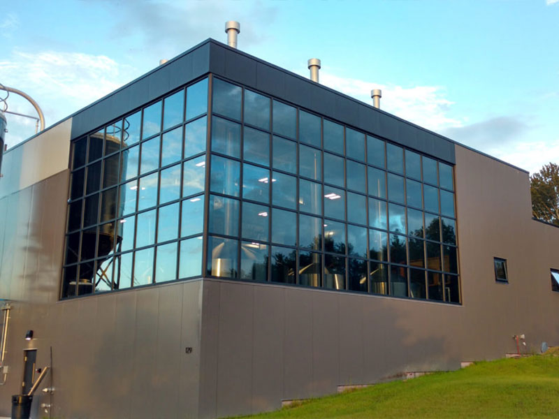Aluminium curtain wall system — Accra office building