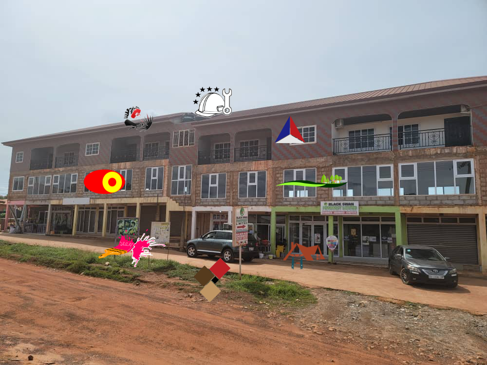 Modern commercial building with Alucobond composite panel cladding installed by Alucobond Ghana